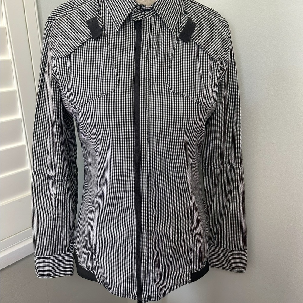 G-Star Monochrome Checkered Button Down Shirt